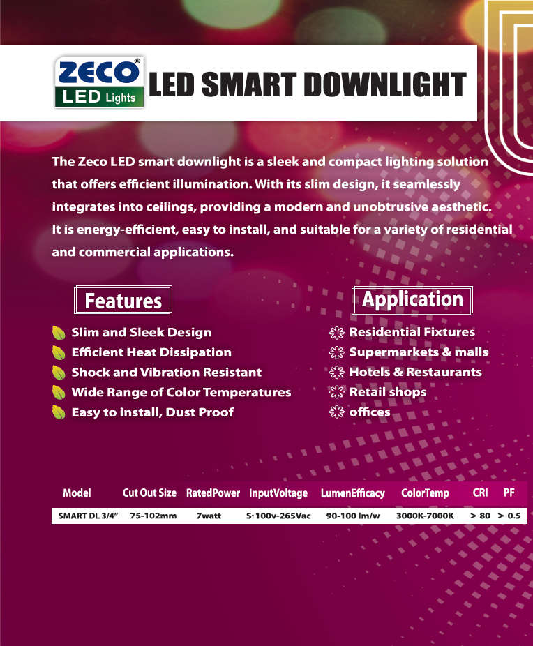 Led Smart 7 Watt Downlight