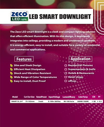 Led Smart 7 Watt Downlight